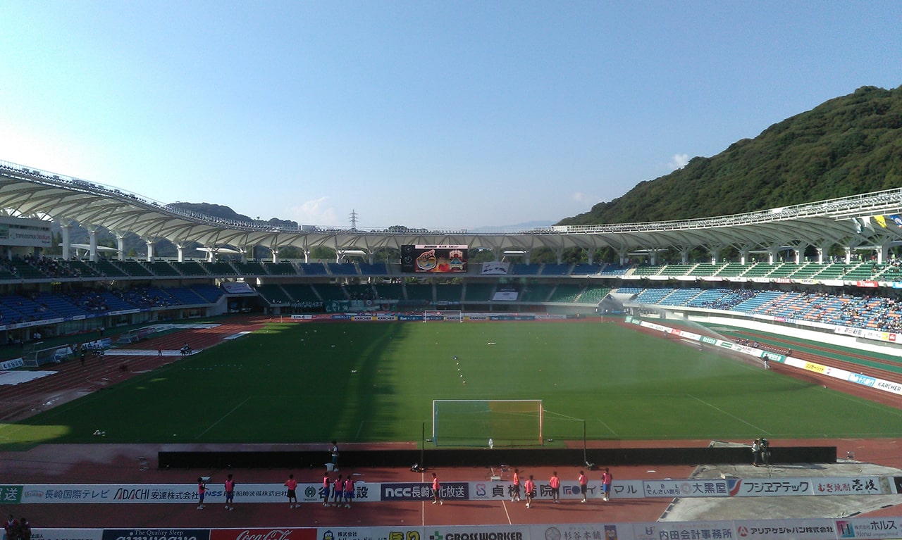 試合前のスタジアム風景